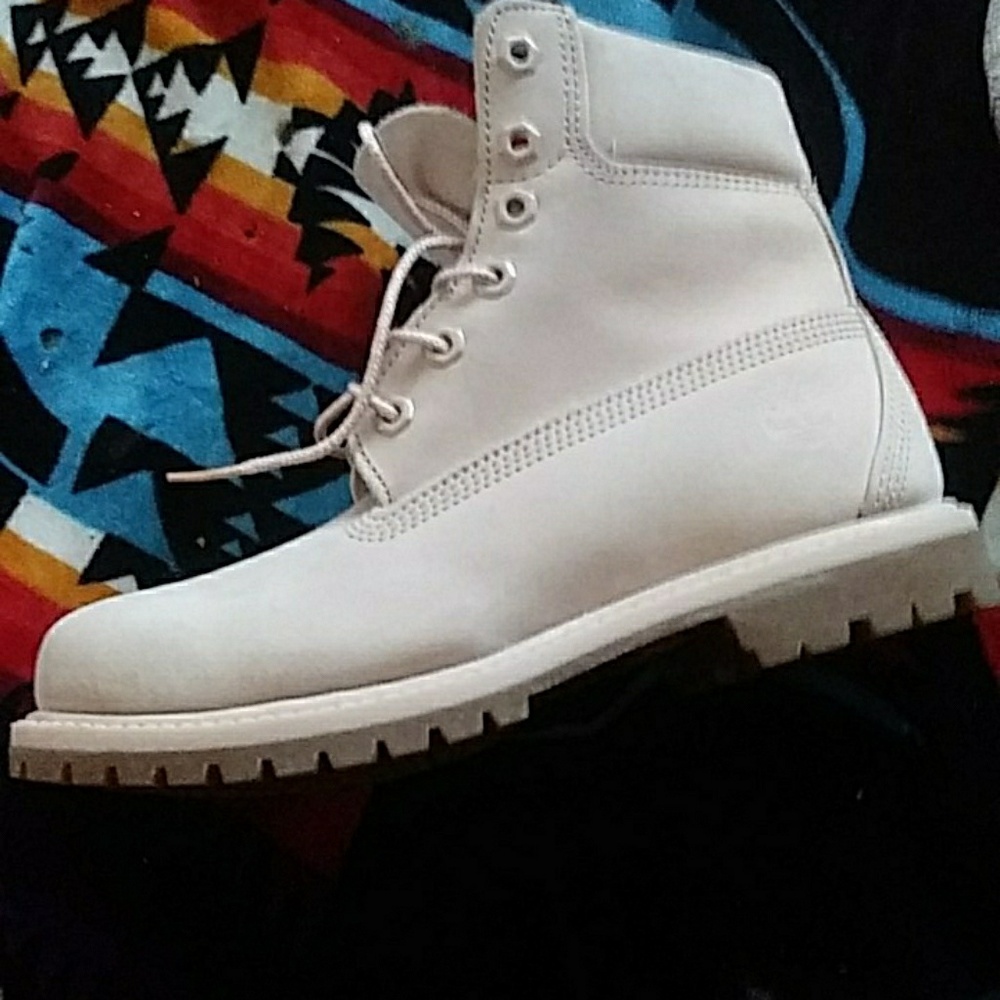 Pastel pink timberlands
